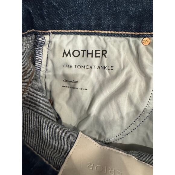 Mother Tomcat Ankle in Cannonball Straight Crop Stretch Jeans 26 $258 (NEW) - Picture 6 of 8